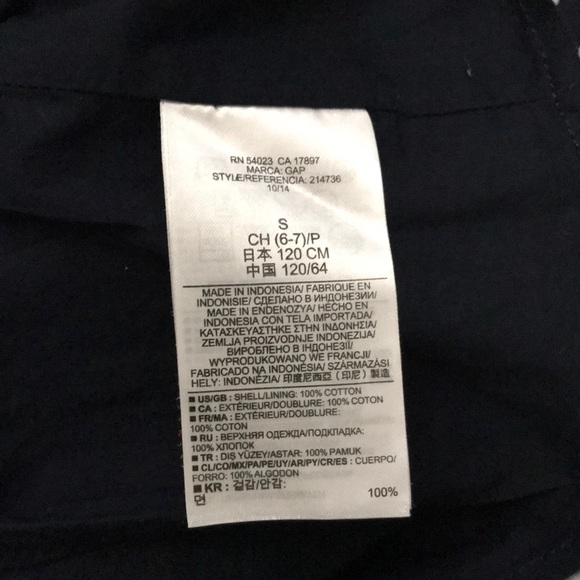 Kids - Gap Kids Navy Polka Dot Dress - size S 6-7 - Picture 5 of 8